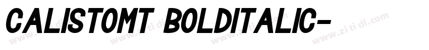 CalistoMT BoldItalic字体转换
